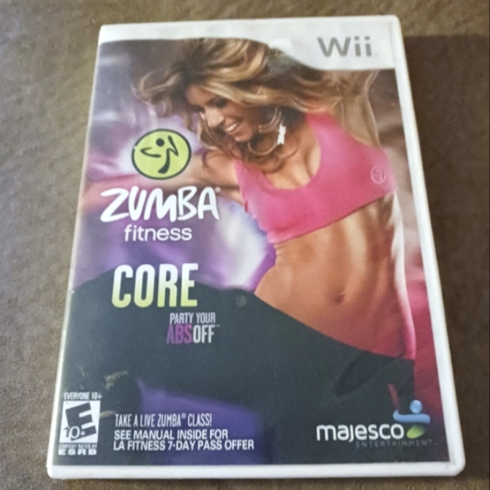 Wii Zumba Fitness CORE By Majesco Rated E 10+ For Everyone 10+